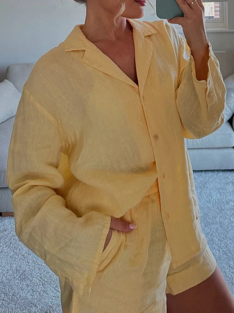 Conjunto Linho Feminino Verão