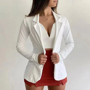 Blazer Feminino Alfaiataria com Bolsos
