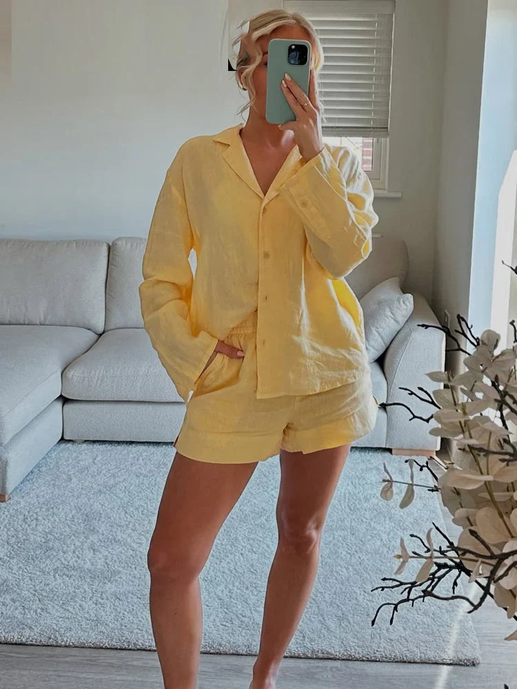 Conjunto Linho Feminino Verão