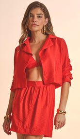 Vestido Magali Cereja