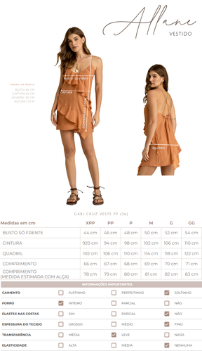 Vestido Allane Rosê