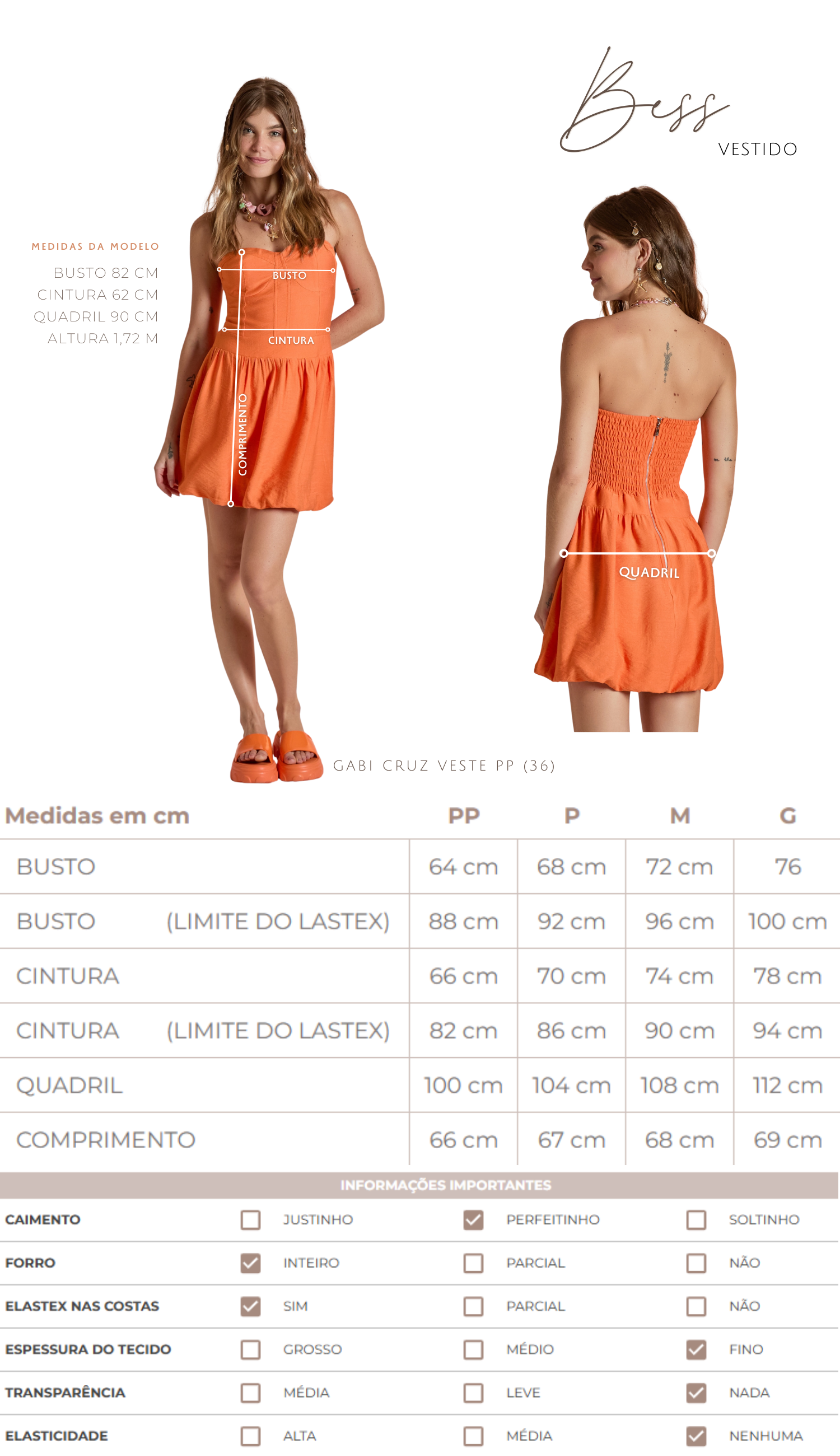Vestido Bess Laranja