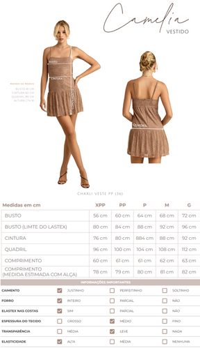 Vestido Camélia Natural