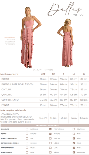 Vestido Dallas Rosê