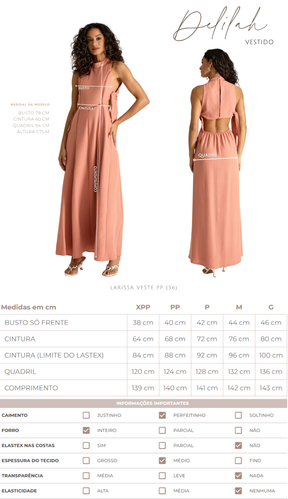 Vestido Delilah Rosê