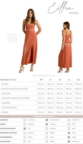 Vestido Eillen Cinza