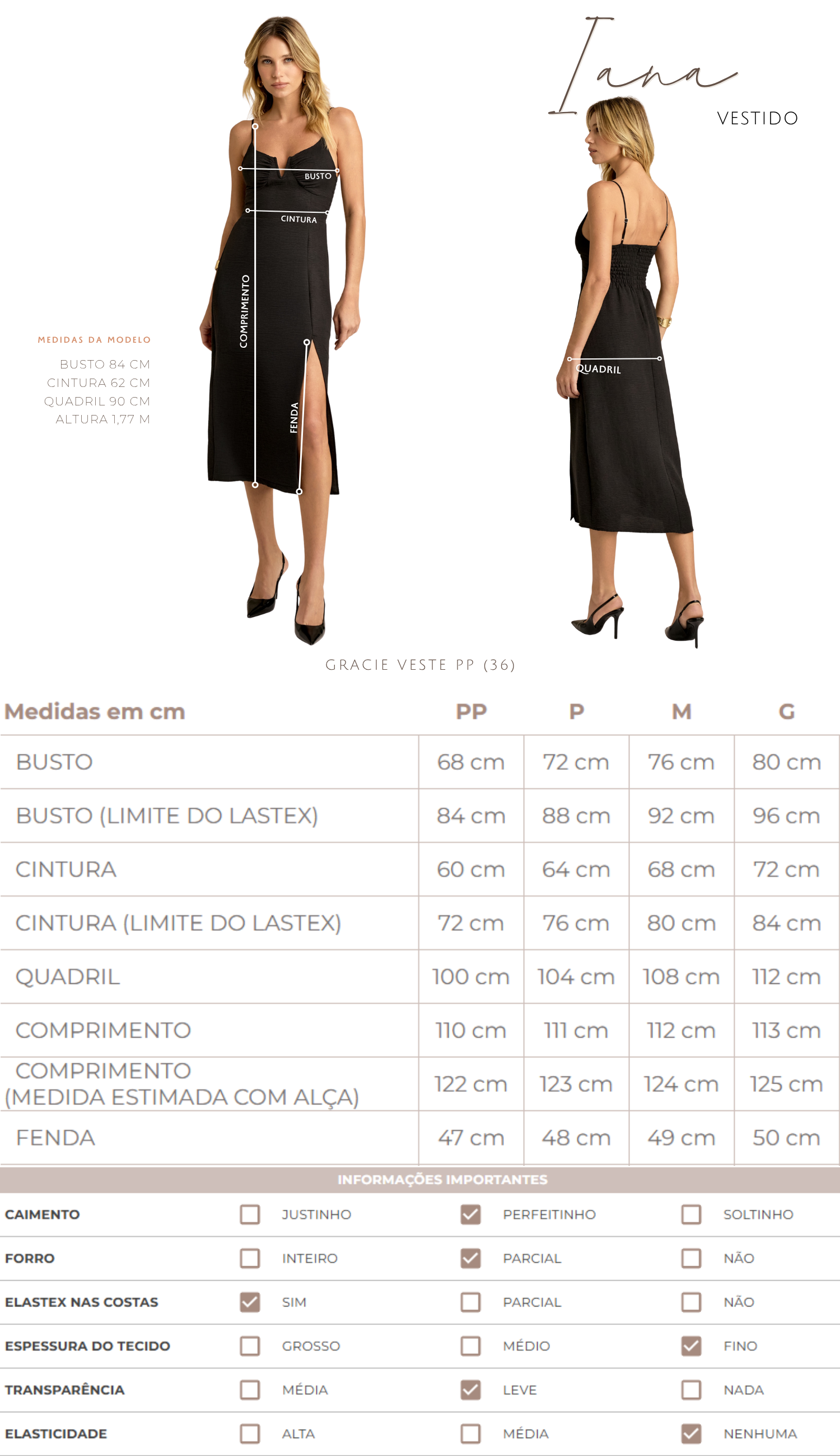 Vestido Iana Preto