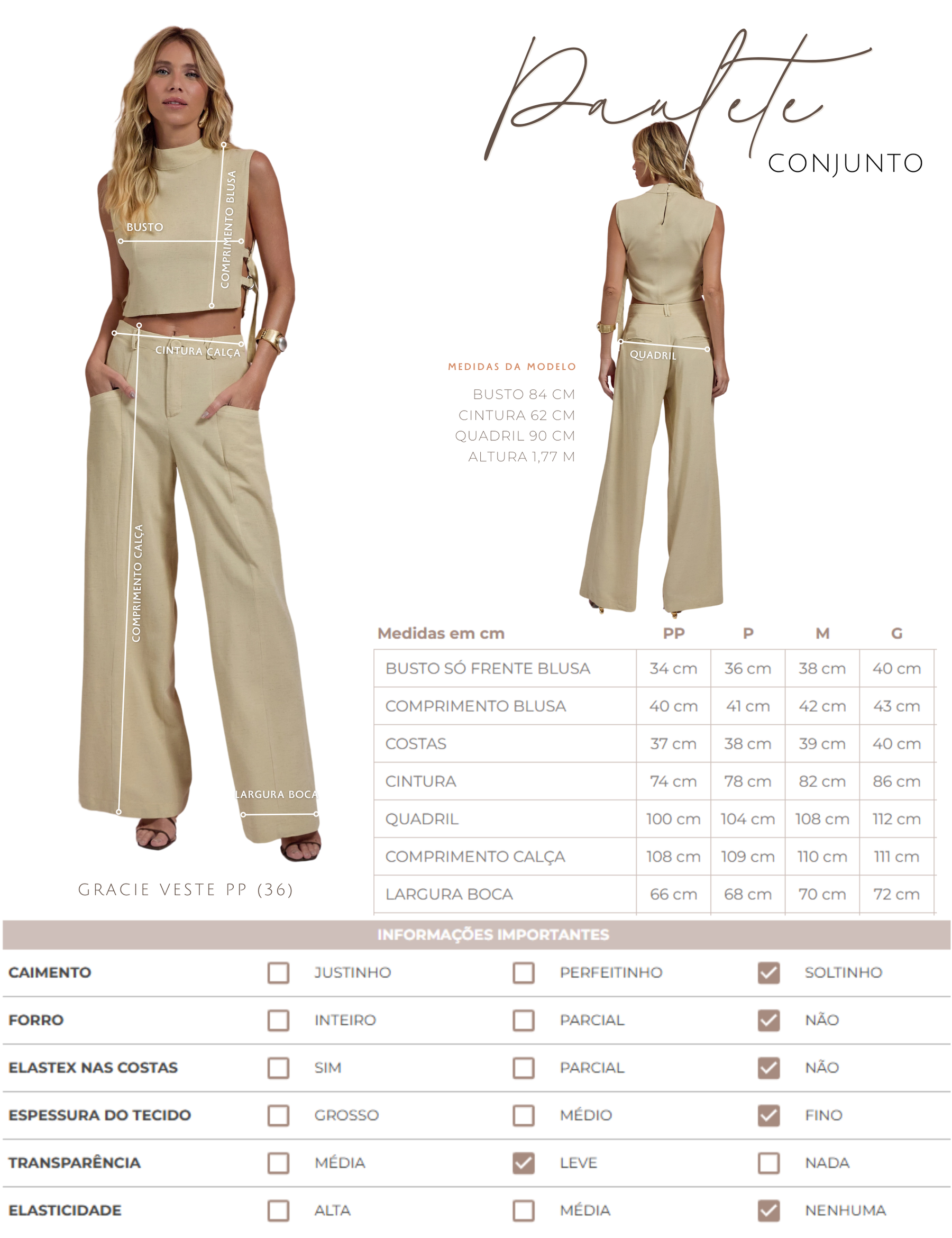 Conjunto Paulete Natural